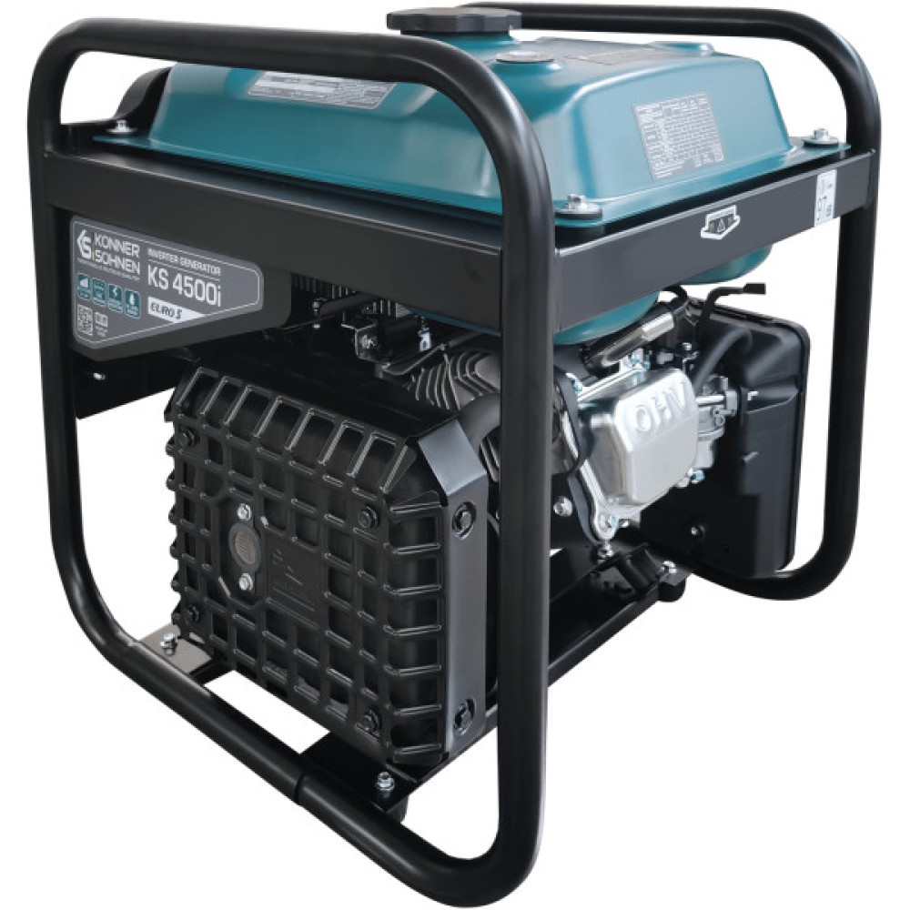 Генератор бензиновий інверторний Konner&Sohnen KS 4500i, 230В, 4.5кВт, ручний стартер, 33кг
