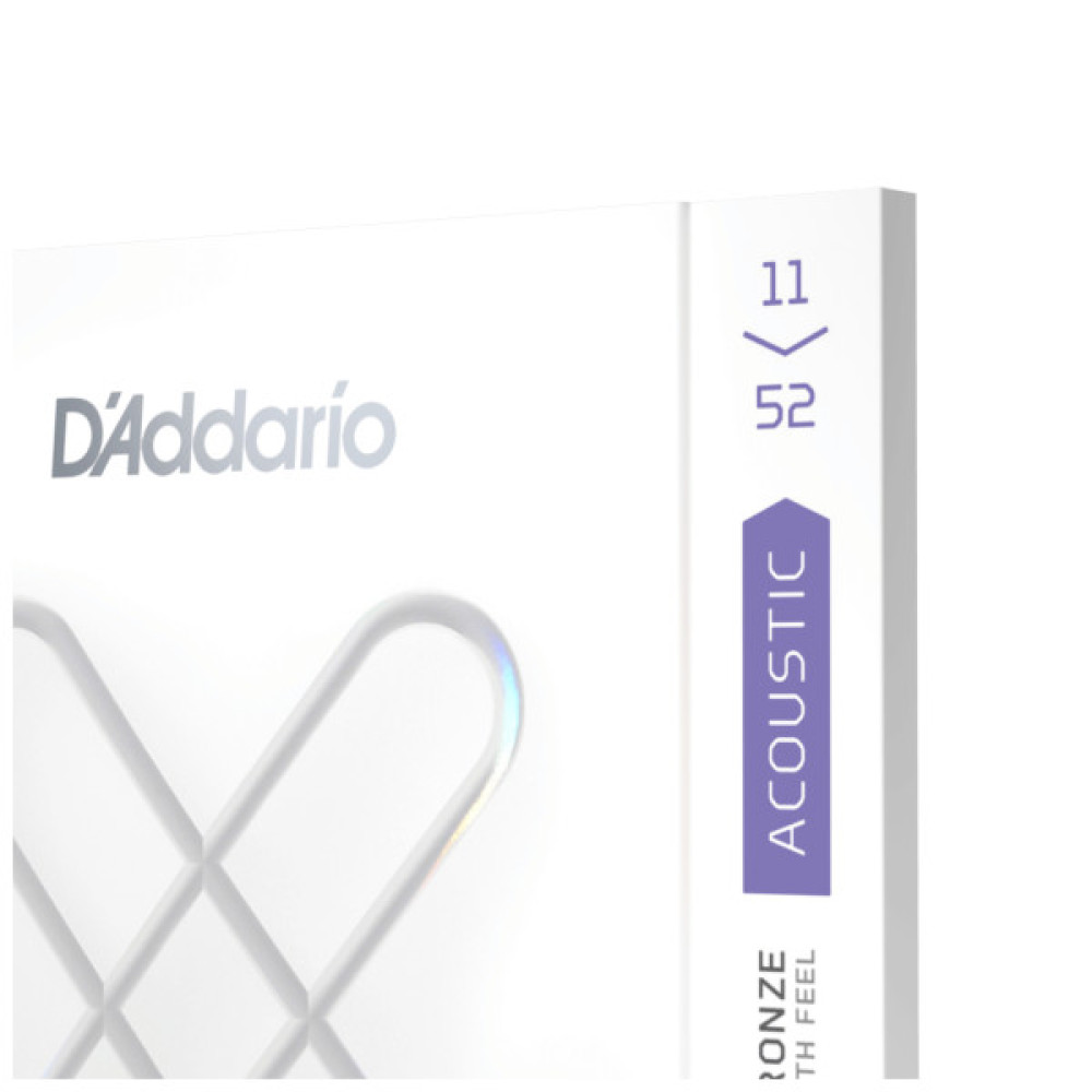 Струни для гітари D'Addario XS Phosphor Bronze Custom Light (11-52) (XSAPB1152)