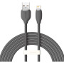 Дата кабель USB 2.0 AM to Lightning 2.0m 2.4A Jelly Liquid Silica Gel Black Baseus (CAGD000101) Дата кабель USB 2.0 AM to Lightning 2.0m 2.4A Jelly Liquid Silica Gel Black Baseus (CAGD000101)