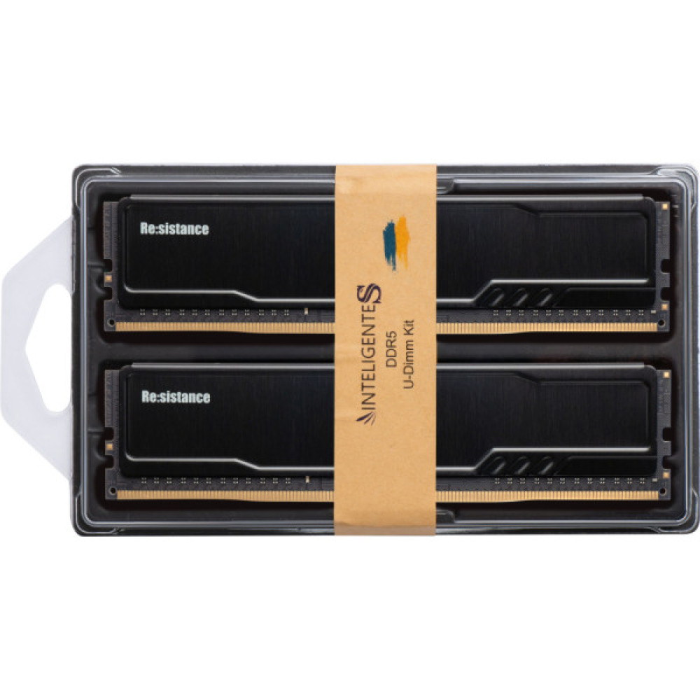 Модуль пам'яті для комп'ютера DDR5 32GB (2x16GB) 5600 MHz CL46 1.1V Resistance INTELIGENTES (IR5CIJ2/32)