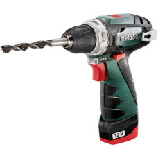 Шурупокрут-дриль акумуляторний Metabo PowerMaxx BS BASIC 12В 2х2А·год 17·34Нм 0-360·0-1400об/хв 0.8кг