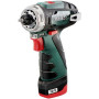 Шурупокрут-дриль акумуляторний Metabo PowerMaxx BS BASIC 12В 2х2А·год 17·34Нм 0-360·0-1400об/хв 0.8кг