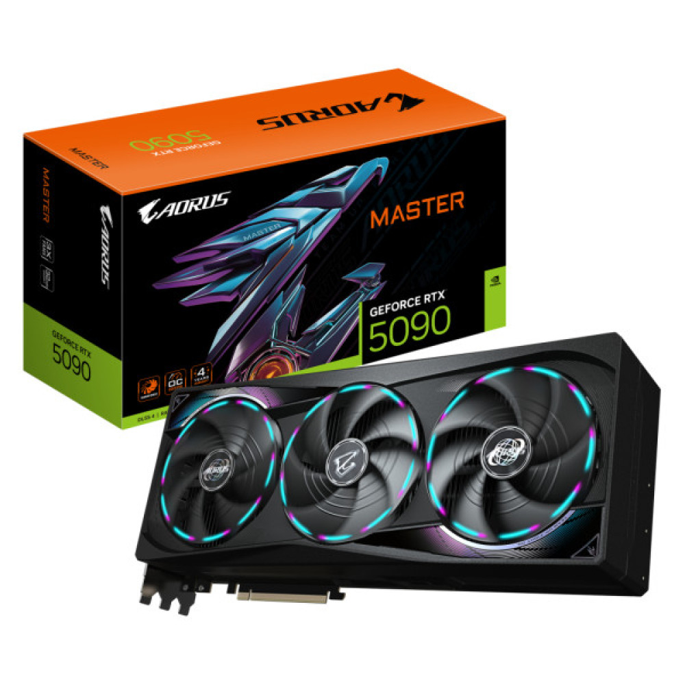 Відеокарта GIGABYTE GeForce RTX5090 32GB AORUS MASTER (GV-N5090AORUS M-32GD)