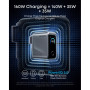 Зарядний пристрій Anker 3xUSB-C PD3.1 160W GaNPrime w Display silver (A2687341)