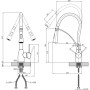 Змішувач Kroner Ersel-SCH03393BLK (CV033799)