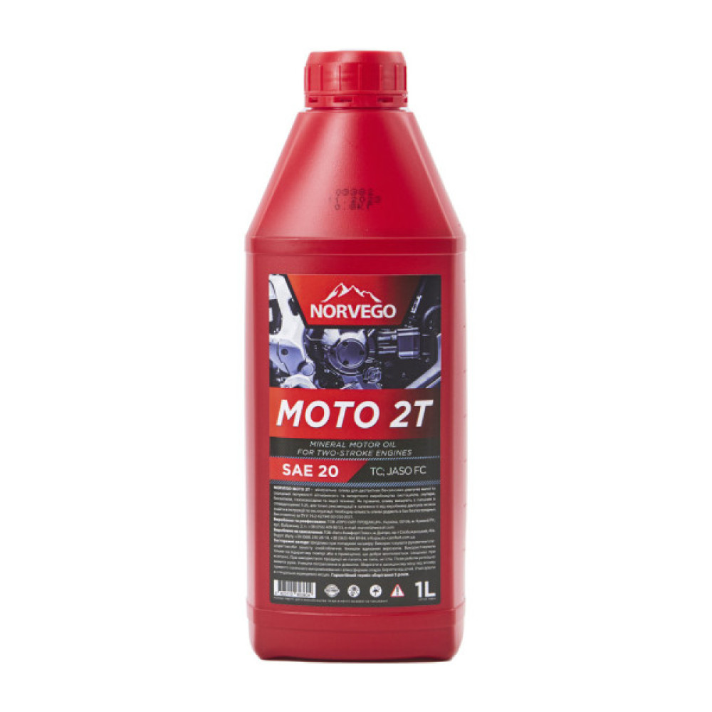 Моторна олива NORVEGO MOTO 2T 1л