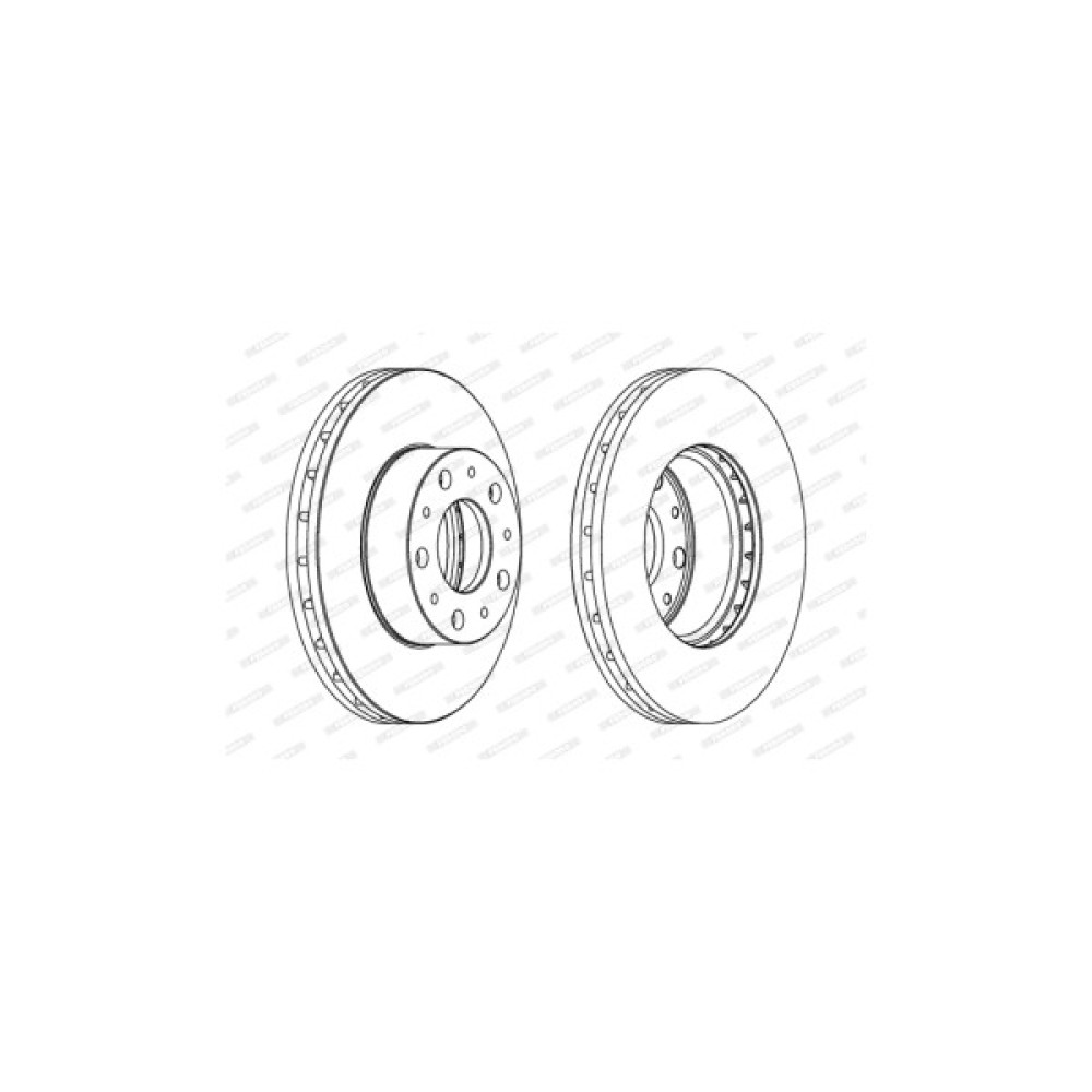 Гальмівний диск FERODO DDF1800
