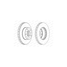 Гальмівний диск FERODO DDF1800
