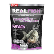 Прикормка Real Fish Silver Series Карась Часник 1kg (809.00.22)