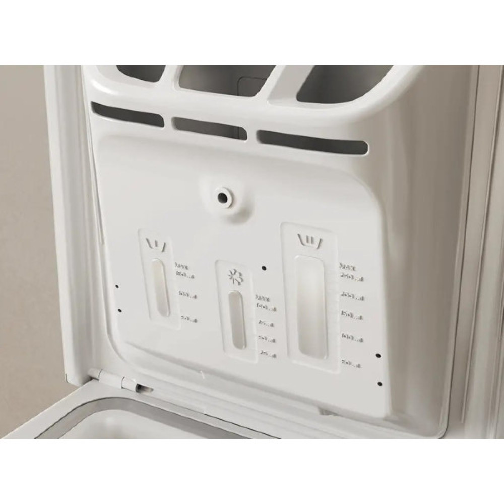Пральна машина Whirlpool вертикальна, 7кг, 1200, B, 60см, дисплей, інвертор, білий