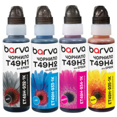 Чорнило Barva Epson T49Hx , set 4х100 мл, флакон OneKey (ET49H-1K-MP)