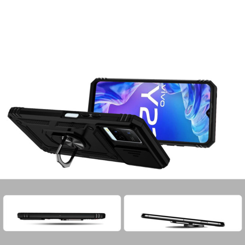Чохол до мобільного телефона BeCover Military Vivo Y33s / Y21 Black (708834) Чохол до мобільного телефона BeCover Military Vivo Y33s / Y21 Black (708834)