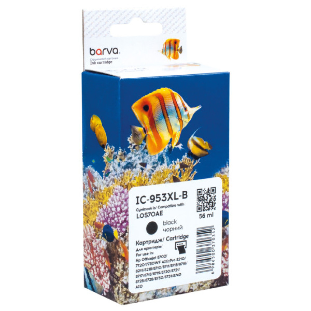 Картридж Barva HP 953XL (L0S58AE/L0S70AE) 2000 c, Black (IC-953XL-B)