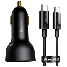 Зарядний пристрій Baseus Superme Digital Display PPS Dual Quick Charger Car Charger black (TZCCZX-01) Зарядний пристрій Baseus Superme Digital Display PPS Dual Quick Charger Car Charger black (TZCCZX-01)