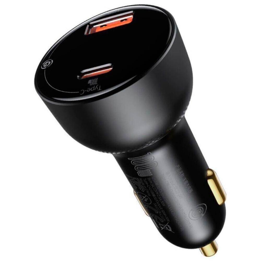 Зарядний пристрій Baseus Superme Digital Display PPS Dual Quick Charger Car Charger black (TZCCZX-01)