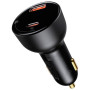 Зарядний пристрій Baseus Superme Digital Display PPS Dual Quick Charger Car Charger black (TZCCZX-01)