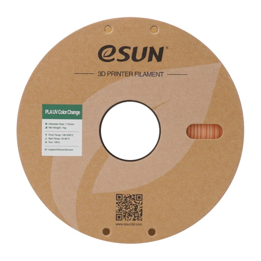 Пластик для 3D-принтера eSUN PLA UV 1,75mm 1kg Orange (PLA-UV CC175UV-O1P1)