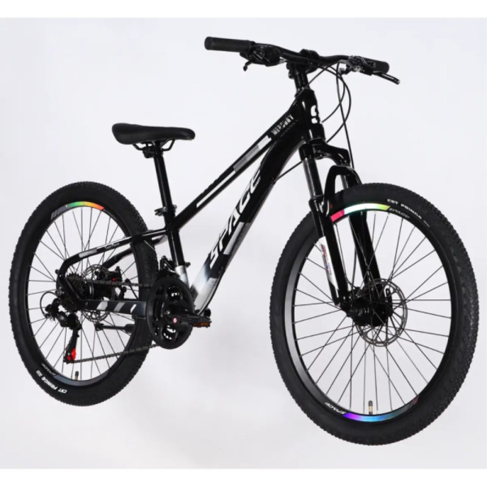 Велосипед Space 24" MERCURY DD FR рама-11" AL 2026 чорно-білий (OPS-SP-24-064)