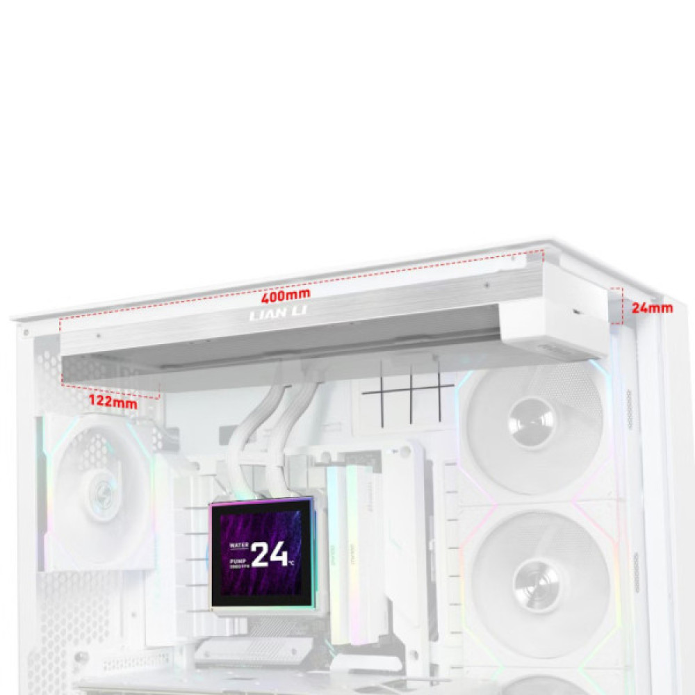Система рідинного охолодження Lian Li HydroShift II LCD-S 360N FANLESS, White (G89.GHS2LCDS36NW.00)