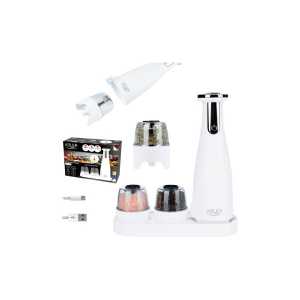 Млинок для спецій Adler AD 4449 white (AD4449W)