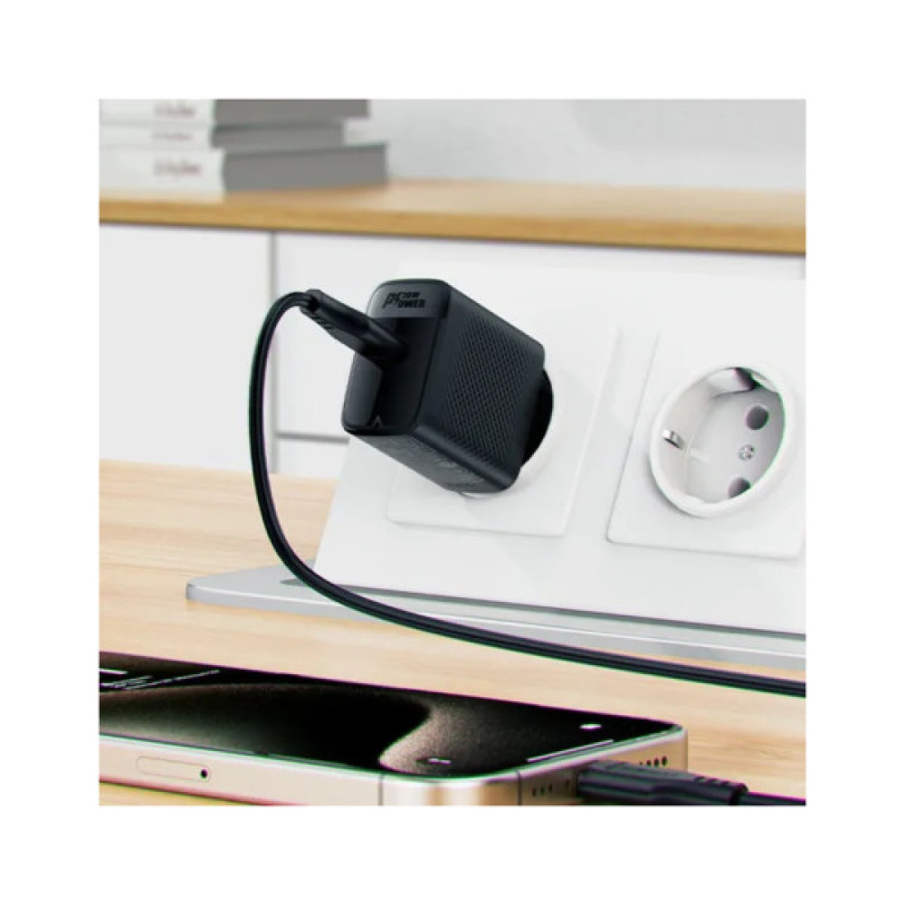 Зарядний пристрій Acefast USB-C 20W + Type-C cable A82 Fast Charger Black (6974316280057)