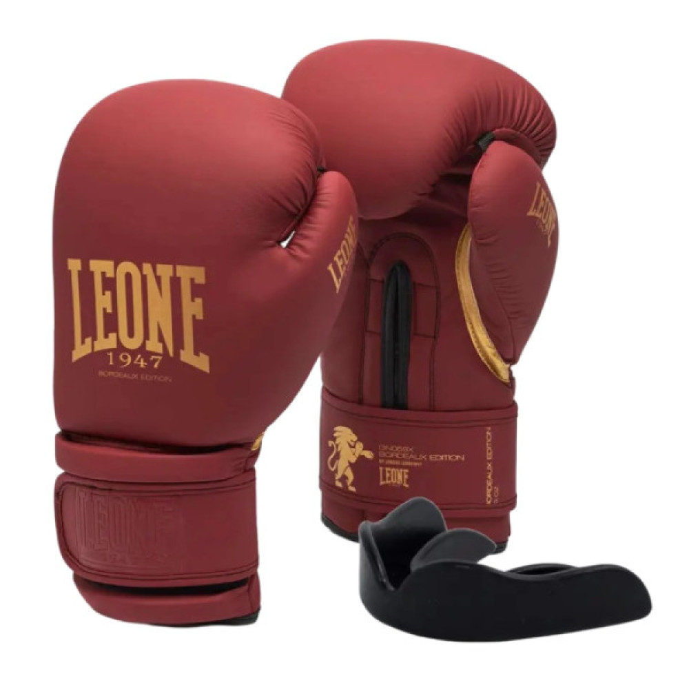 Боксерські рукавички Leone GN059X Bordeaux ED 10 унцій (GN059X_BORDEAUX_10oz)
