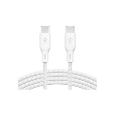 Дата кабель USB-C to USB-C 3.0m 100W white Belkin (CAB014BT3MWH)