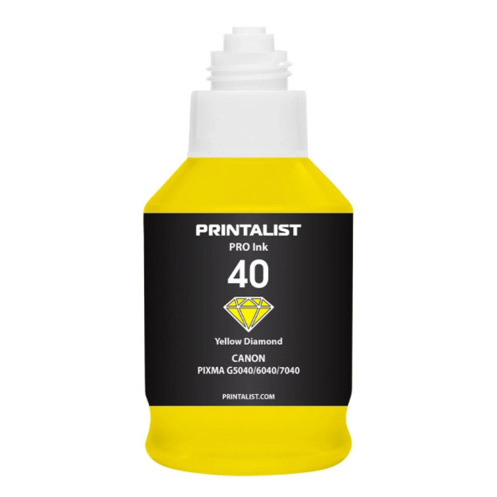 Чорнило Printalist Canon GI-40 для G5040/G6040 190г Yellow (PL40Y)