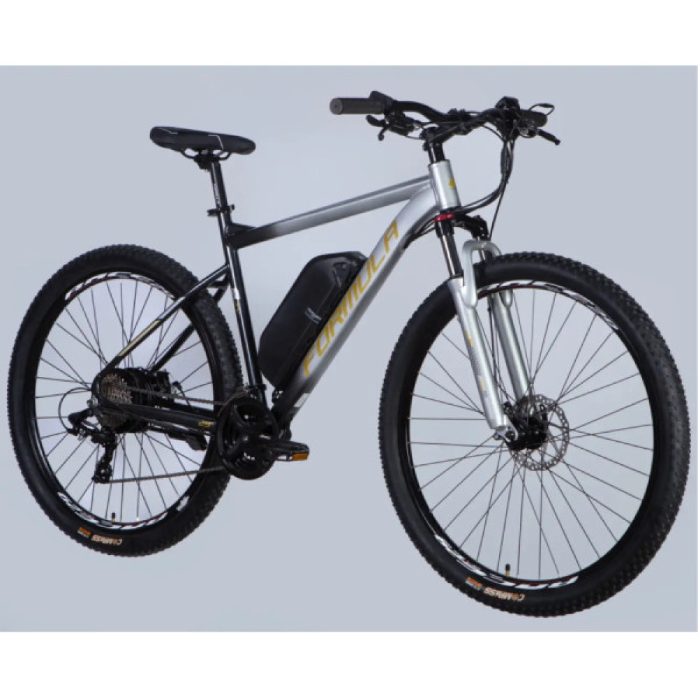 Електровелосипед Formula 29" eF-1 DD CS рама-21" 48B 12.5А*г 500Вт 2026 сріблясто-чорний (ELB-FR-29-254)