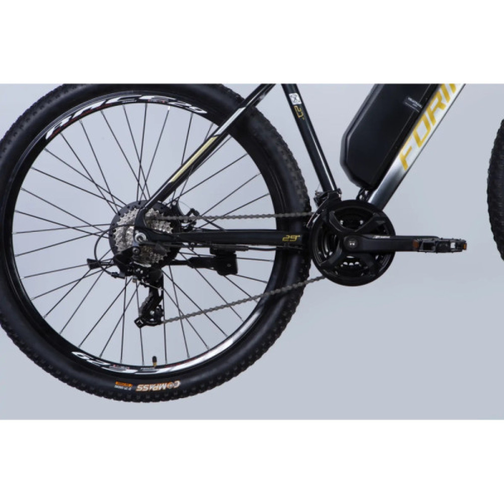 Електровелосипед Formula 29" eF-1 DD CS рама-21" 48B 12.5А*г 500Вт 2026 сріблясто-чорний (ELB-FR-29-254)