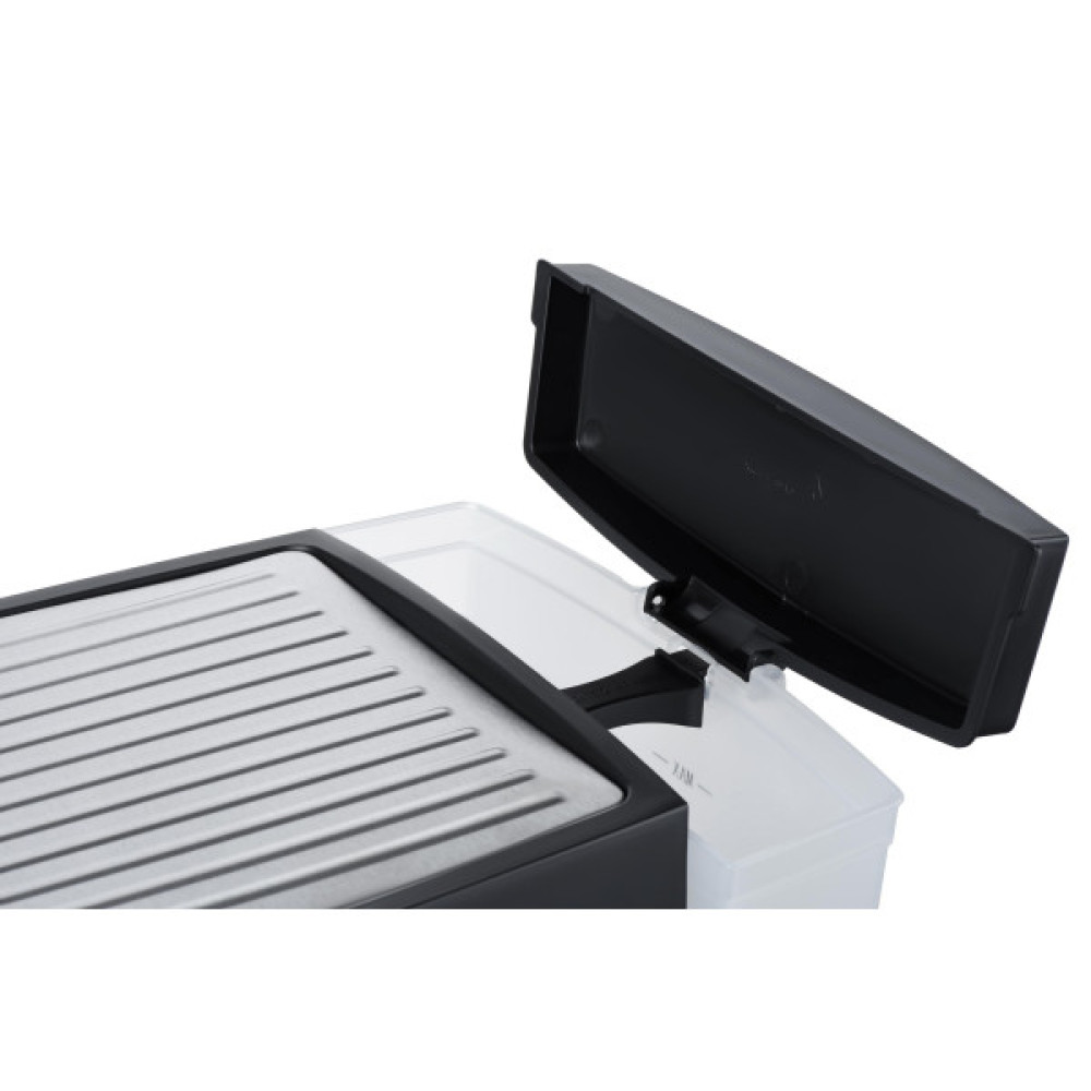 Кавоварка ARDESTO ріжкова Steel Collection 1.6л, мелена, ручний капучинатор, сріблясто-чорний