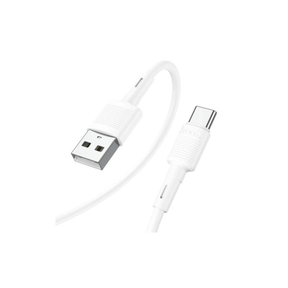 Дата кабель USB 2.0 AM to USB-C 1.0m 3A X83 white HOCO (6931474770912)
