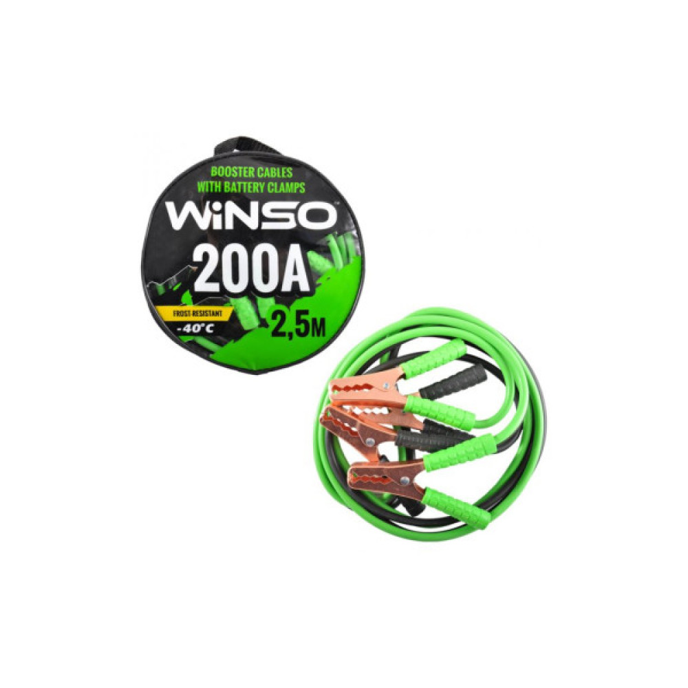 Дроти для запуску для автомобіля WINSO 200А, 2,5м (138210)