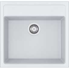 Мийка кухонна Franke Sirius тектонайт, прямокут., без крила, 560х530х200мм, чаша - 1, врізна, білий
