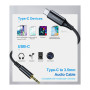 Кабель мультимедійний USB-C to 3.5mm M 1.0m black Choetech (AUX006) Кабель мультимедійний USB-C to 3.5mm M 1.0m black Choetech (AUX006)