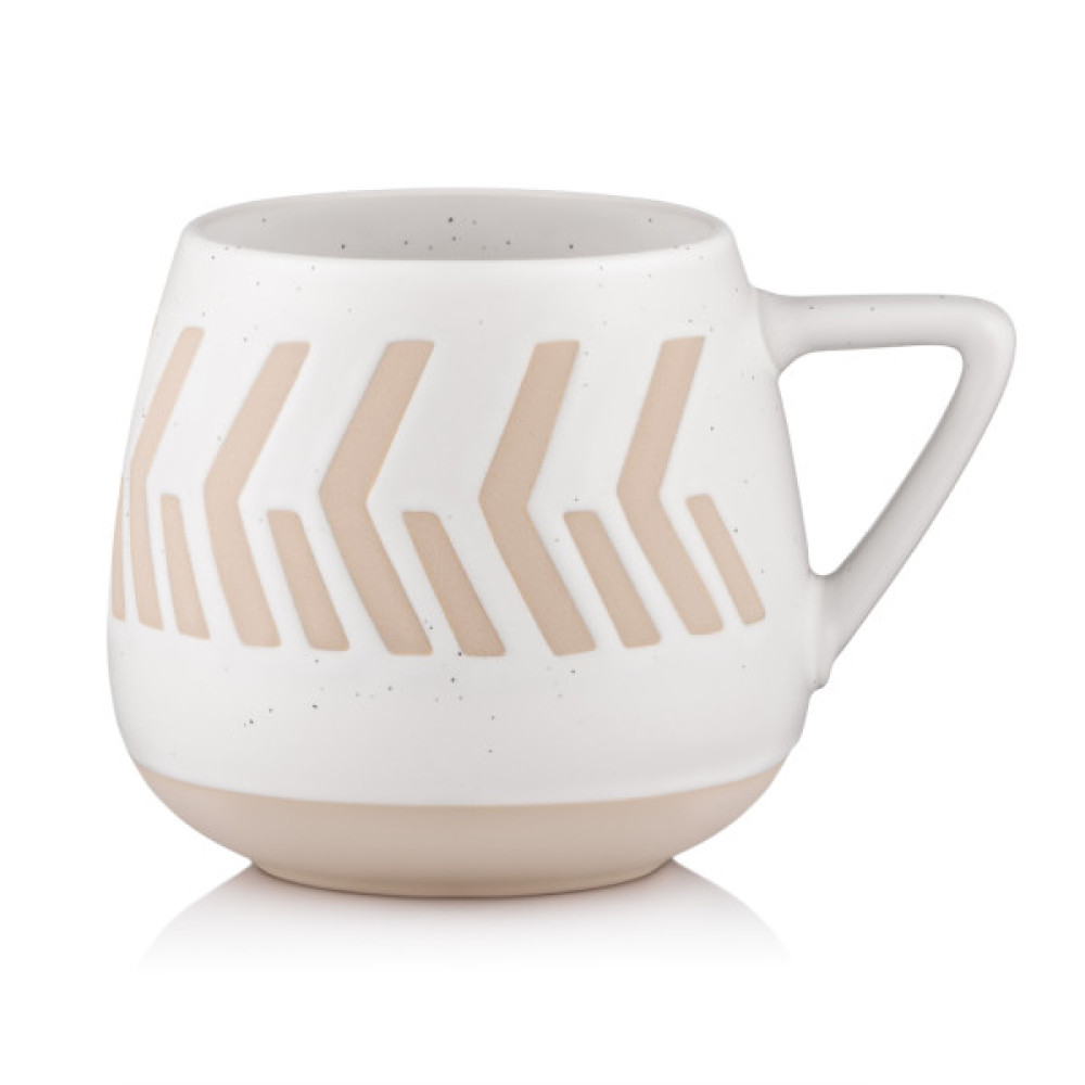 Чашка Ardesto Auro, 440мл, кераміка, білий (AR3032)