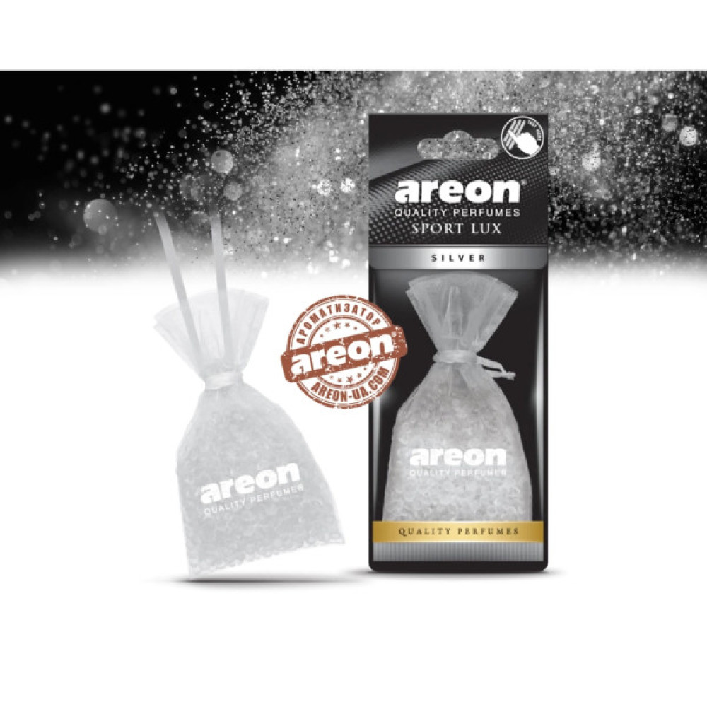 Ароматизатор для автомобіля Areon Pearls Sport Lux  Silver (85023)