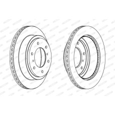 Гальмівний диск FERODO DDF1385C