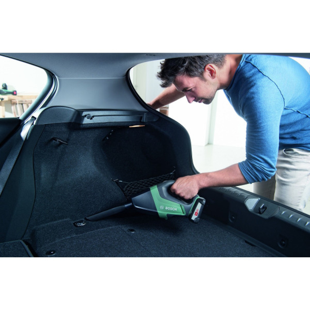 Пилосос професійний акумуляторний Bosch UniversalVac 18, 18В, акб 1х2.5Ач, 9кПа, контейнер 0.5л, 1.3кг
