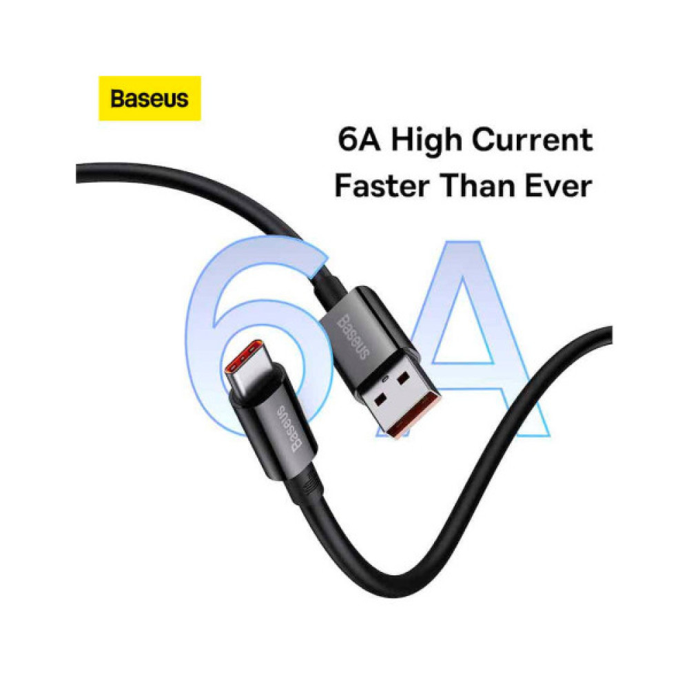 Дата кабель USB 2.0 AM to USB-C 1.5m 100W black Baseus (P10320102114-01)