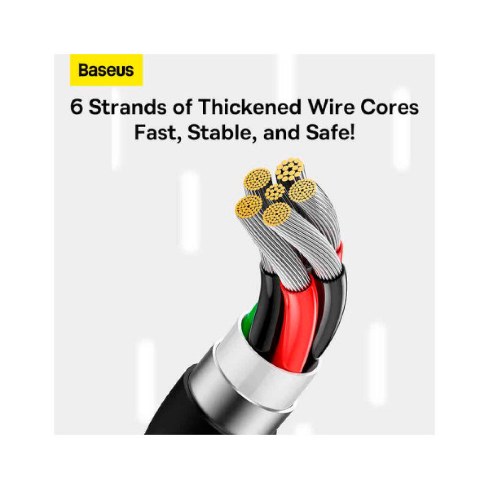 Дата кабель USB 2.0 AM to USB-C 1.5m 100W black Baseus (P10320102114-01)