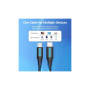 Дата кабель USB-C to Micro 5P 1.5m 10W black VENTION (COVBG)