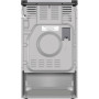 Плита Gorenje комбінована, 70л, 50x60см, метал. кришка, дисплей, IconLed, емальовані реш, титан