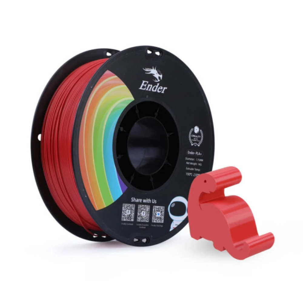 Пластик для 3D-принтера Creality PLA+ 1кг, 1.75мм, red (3301010309)