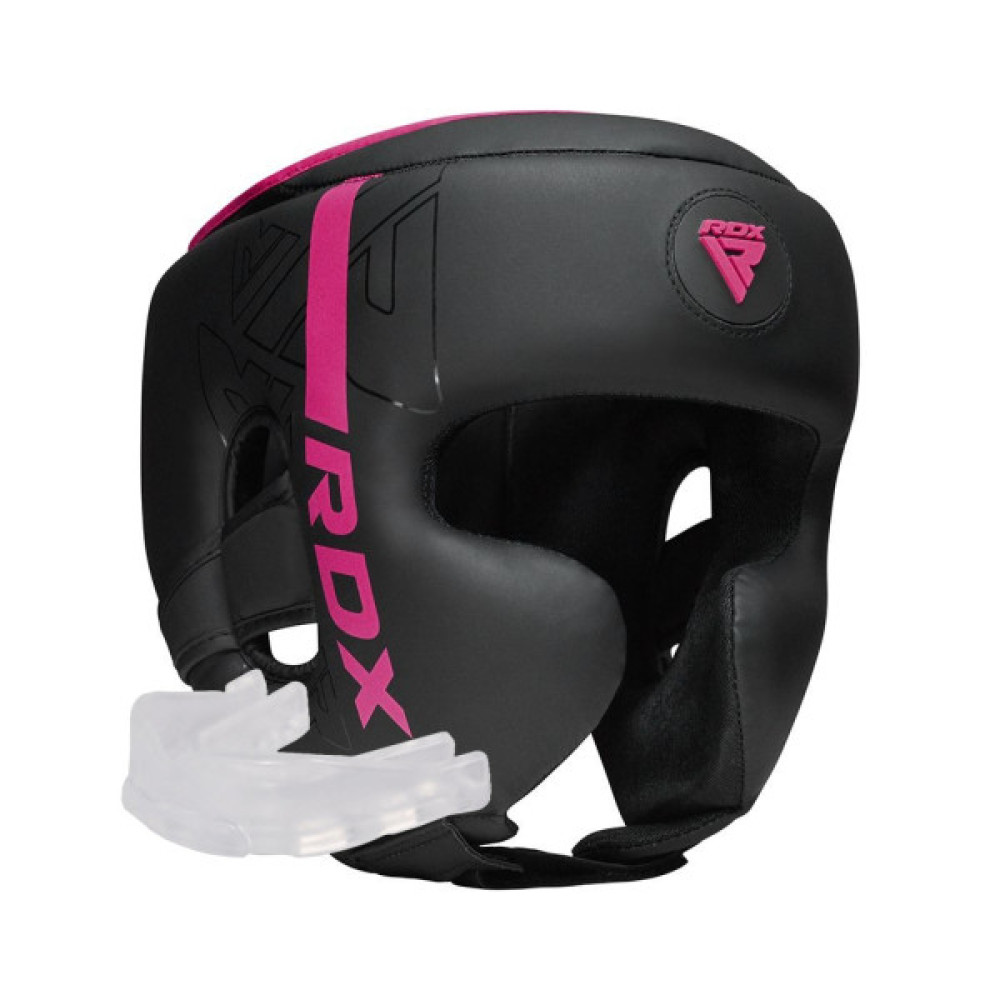 Боксерський шолом RDX F6 Kara Matte Pink S (HGR-F6MP-S)