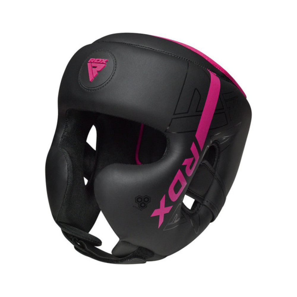 Боксерський шолом RDX F6 Kara Matte Pink S (HGR-F6MP-S)