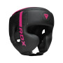 Боксерський шолом RDX F6 Kara Matte Pink S (HGR-F6MP-S)