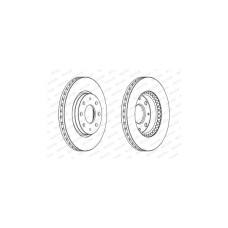 Гальмівний диск FERODO DDF1528