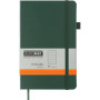 Книга записна Buromax Etalon 125x195 мм 96 аркушів в лінію обкладинка зі штучної шкіри Зелена (BM.291260-04) Книга записна Buromax Etalon 125x195 мм 96 аркушів в лінію обкладинка зі штучної шкіри Зелена (BM.291260-04)