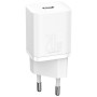Зарядний пристрій Baseus Super Si Quick Charger 1C 20W EU White (CCSUP-B02) Зарядний пристрій Baseus Super Si Quick Charger 1C 20W EU White (CCSUP-B02)